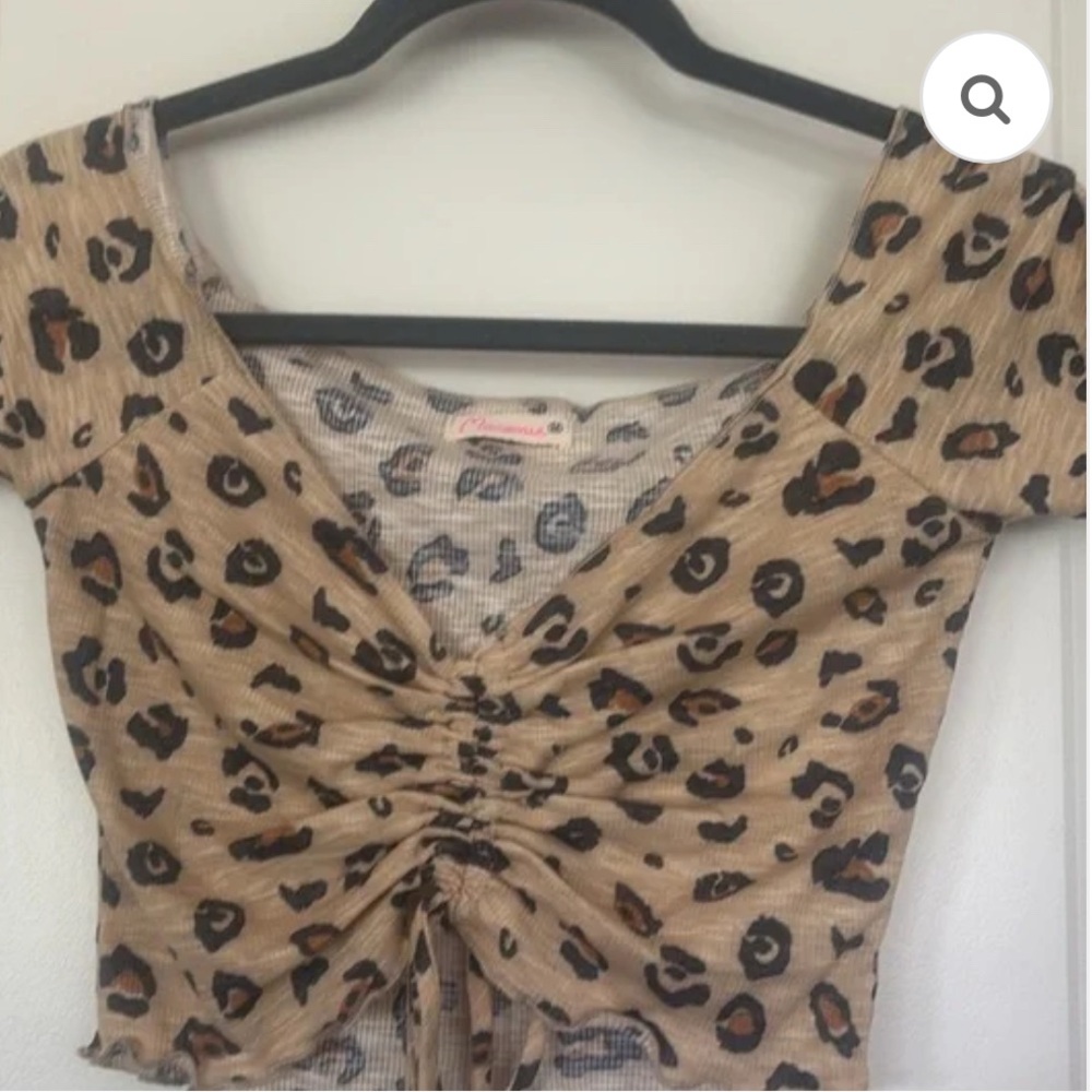 NWOT Anthropologie Marinie Animal Print Babydoll pajama set.  Small
